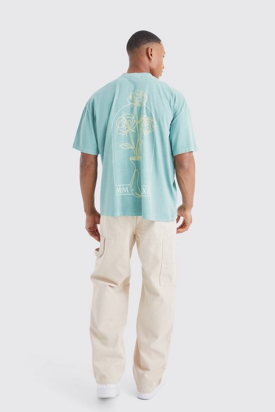 T-Shirt mit floralem Print