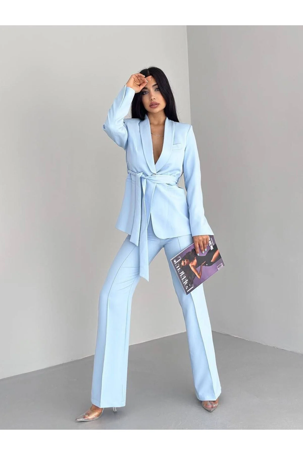 ZF BUTİK  Set aus Jacke und Hose mit Gürtel