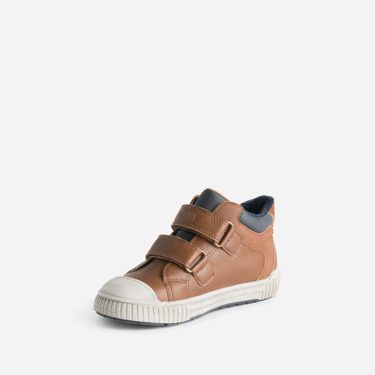 Basket BUGGY cognac à scratchs