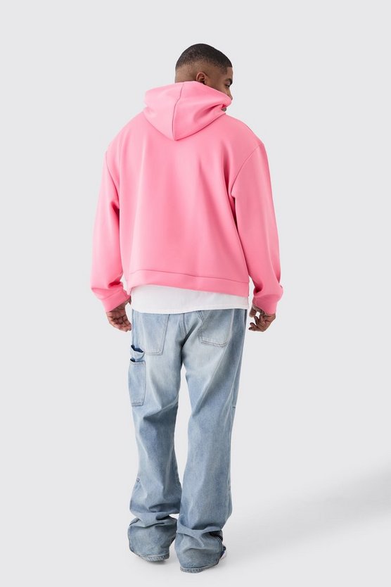 Plus kastiger Oversize Scuba Hoodie