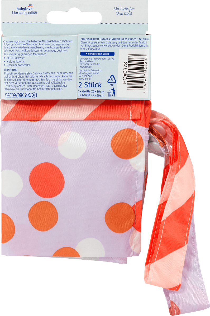 Nasstaschen-Set rosa, 2 St