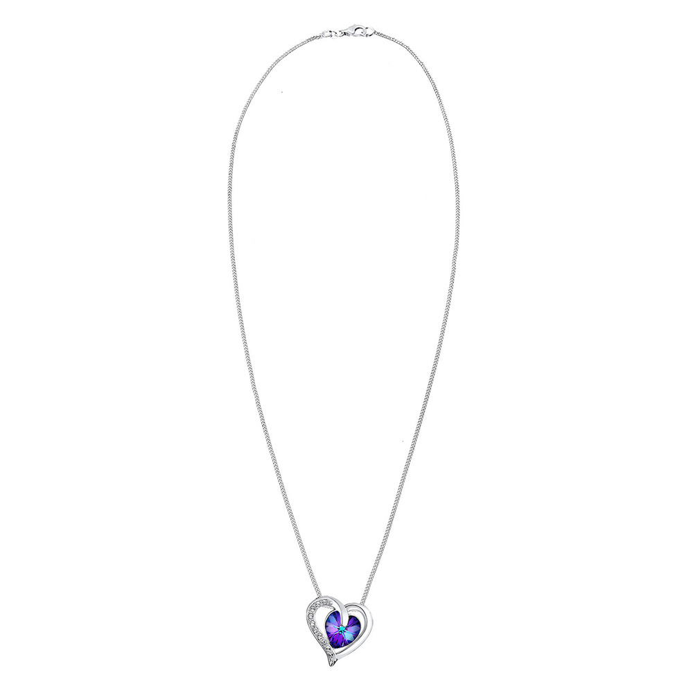 Elli Elli Collier Herz Luxus Kristalle 925 Silber collier