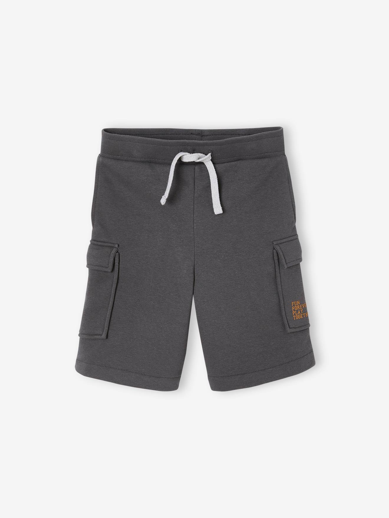 Bermuda sport esprit battle en molleton garçon gris