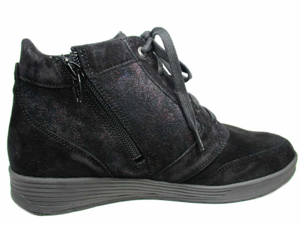 GANTER Schnür-Stiefeletten schwarz O.B