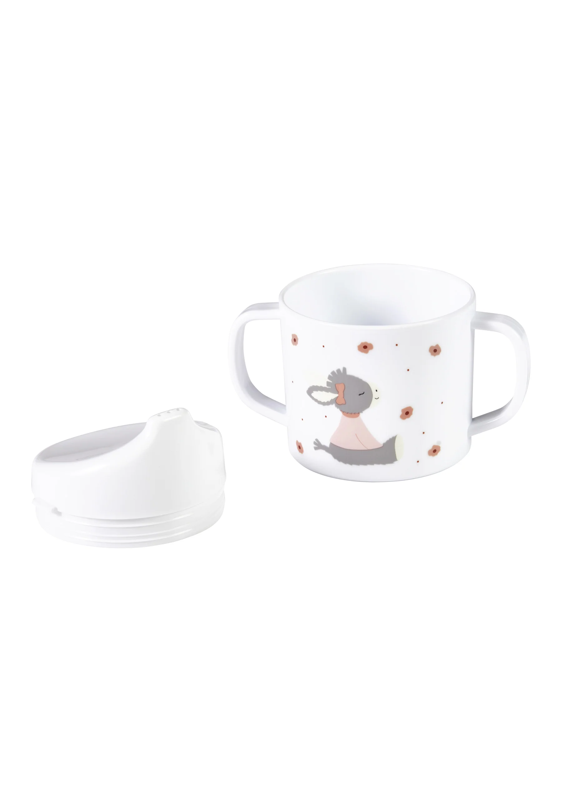 Trinklerntasse mit Trinkaufsatz, Esel Emmi Girl