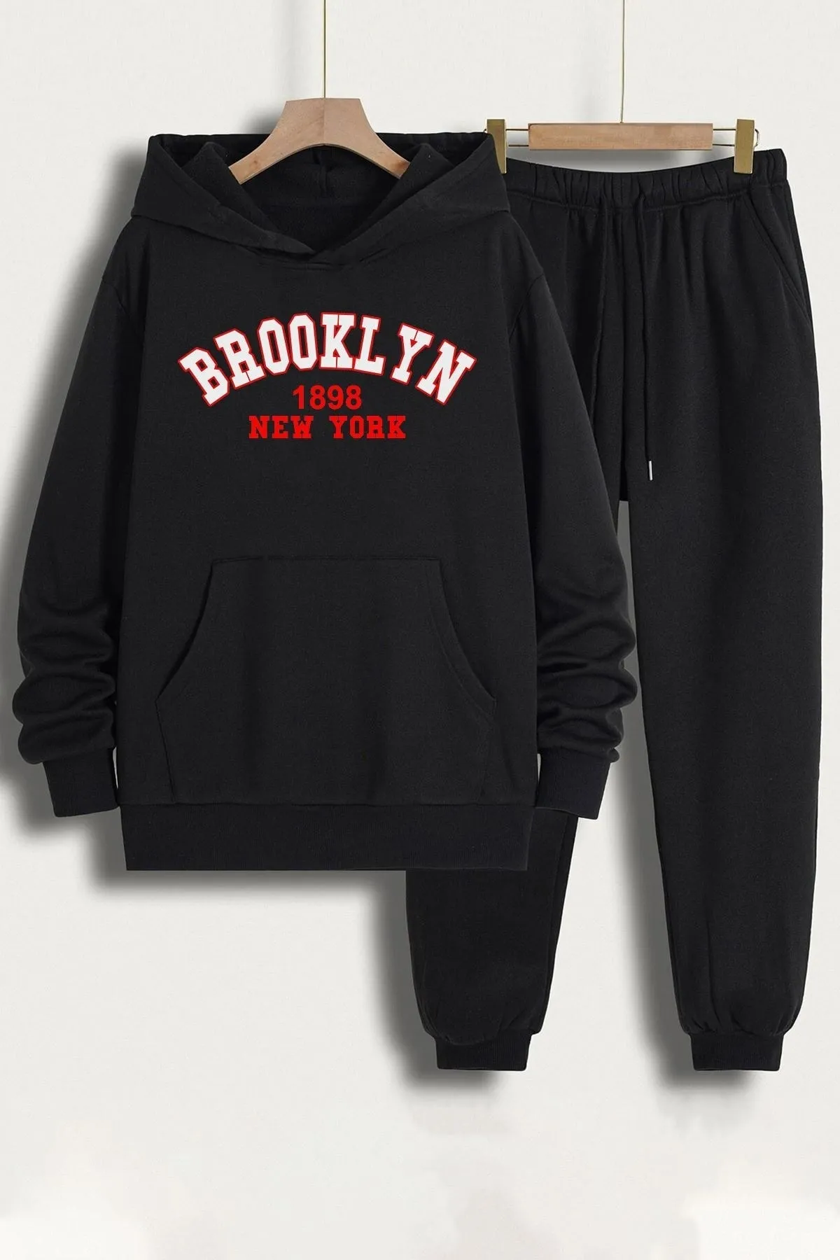 uyguntarz  Bedrucktes Unisex-Trainingsanzug-Set „Brooklyn“.