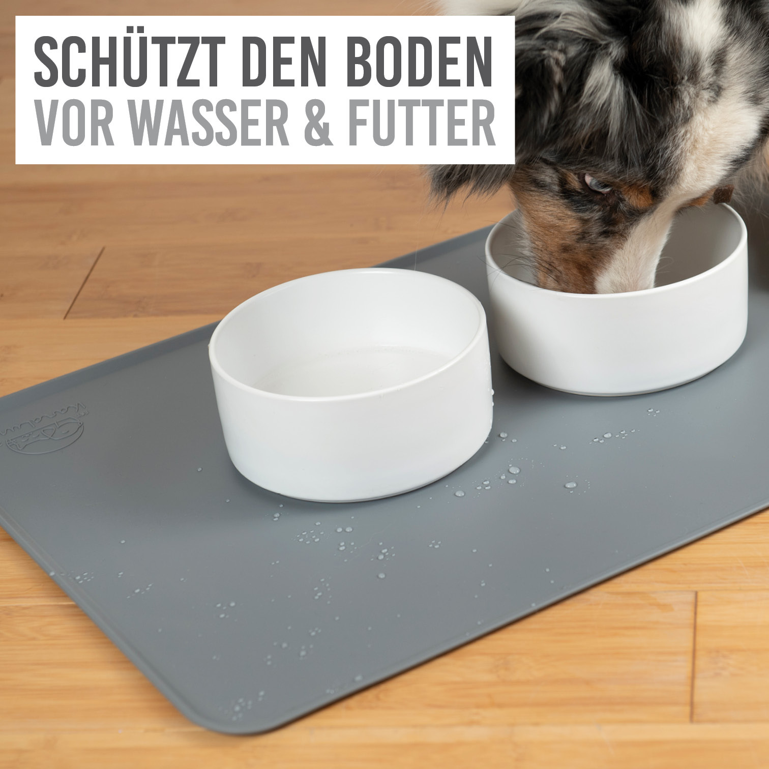 KaraLuna Futternäpfe KaraLuna Basic Napfunterlage 48x30 cm grau S