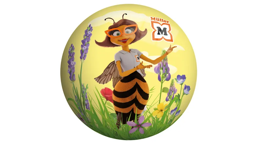 John - Müller - Vinyl-Spielball Biene, 12,7 cm