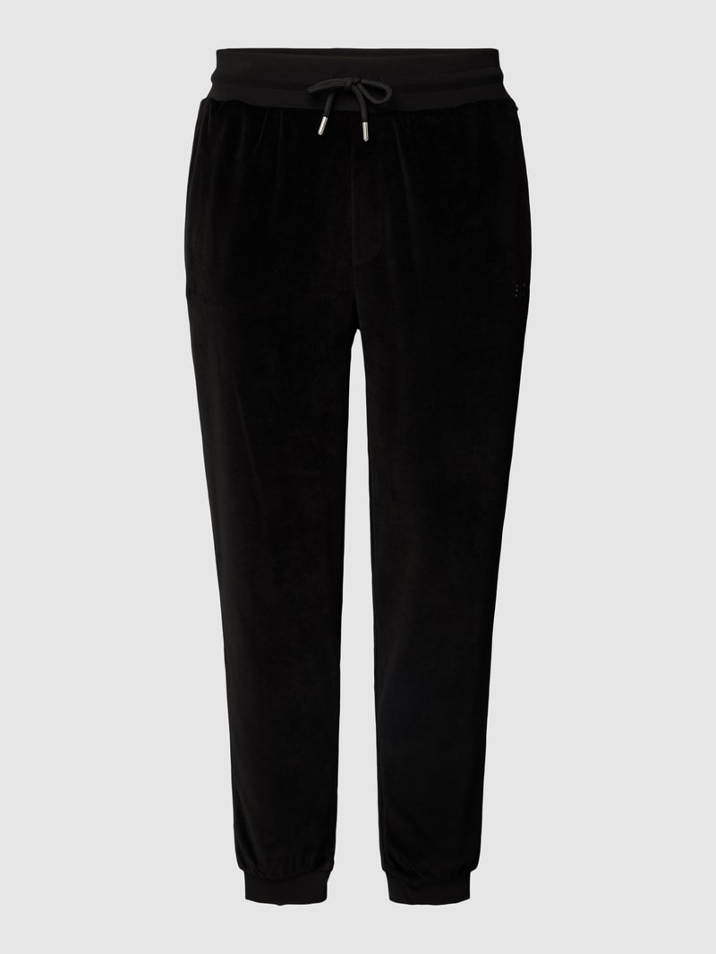 Sweatpants mit seitlichen Eingrifftaschen in schwarz
