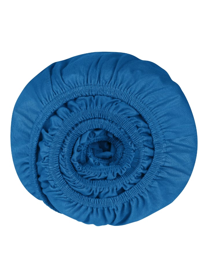UNCOVER BY SCHIESSER Edeljersey Spannbettlaken New Jersey in Royalblau günstig kaufen