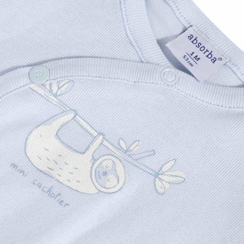 Dors-bien bébé bleu ciel en coton mixte Absorba