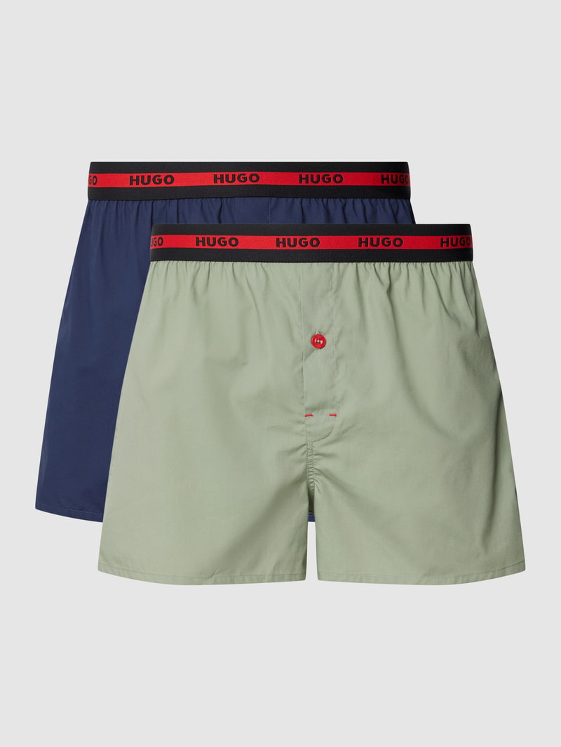 Boxershorts mit elastischem Bund im 2er-Pack in hellgrün