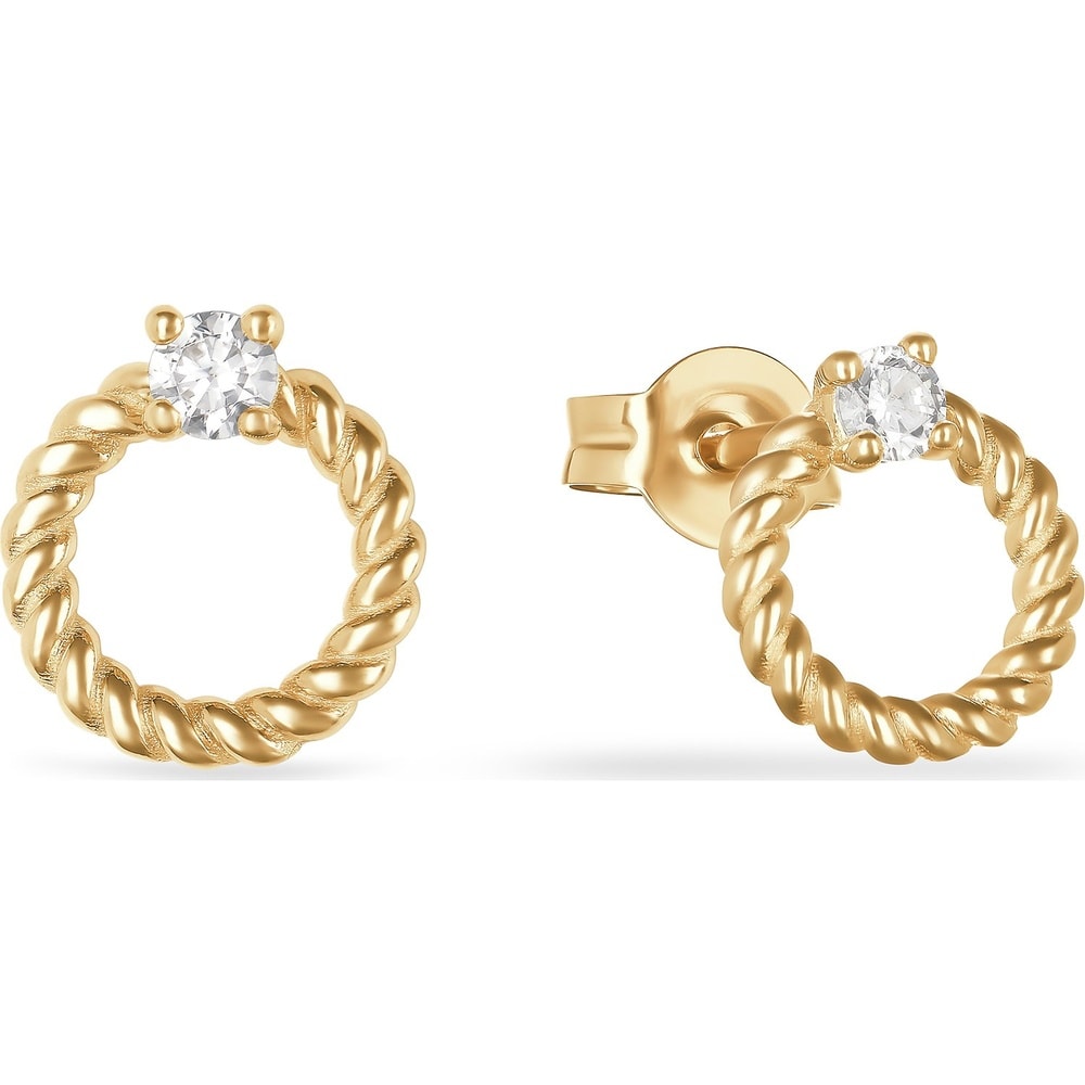 FAVS Boucles d'oreilles à fermoir à poussette 375 Or jaune Boucles d'oreilles