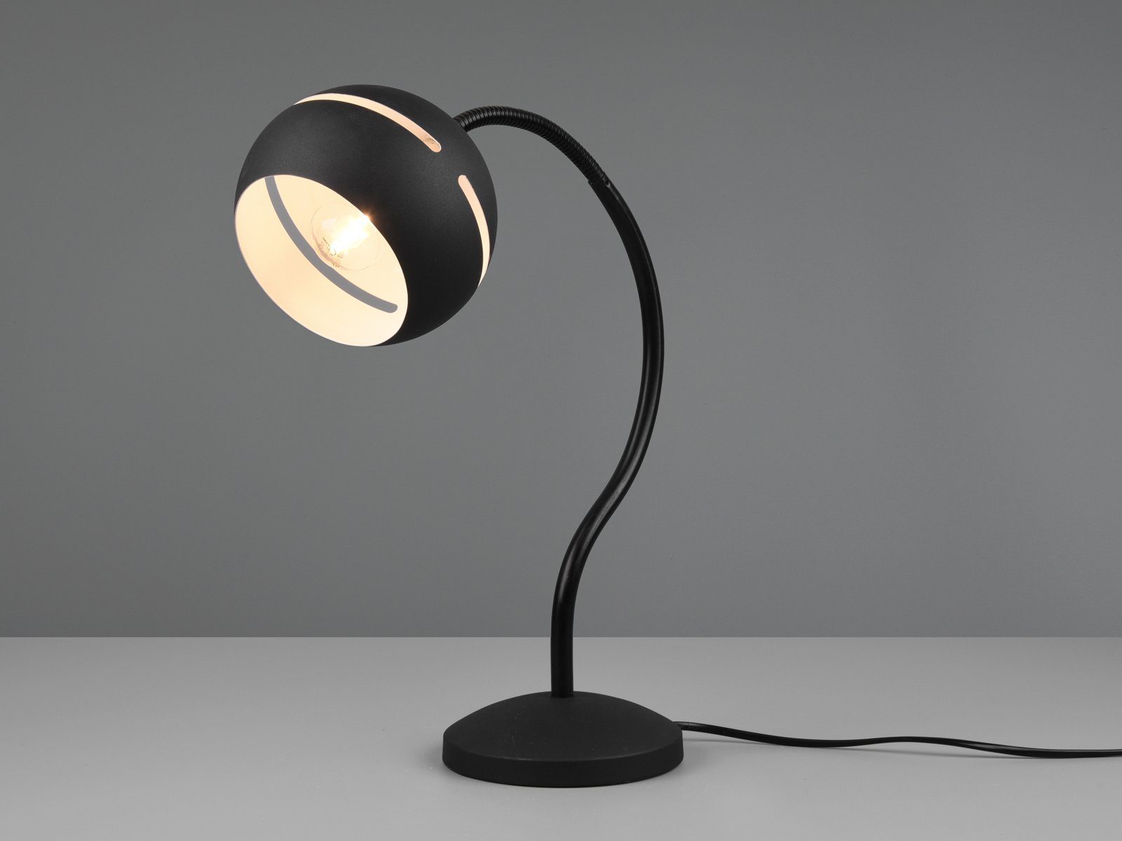 meineWunschleuchte LED Schreibtischlampe, Dimmfunktion, LED wechselbar, wechselbar: 1 x E14, 4,9 Watt, 470 Lumen, warmweiß, groß-e Designer Nachttisch-lampe & Schreibtischlampe Touch, Höhe 42cm