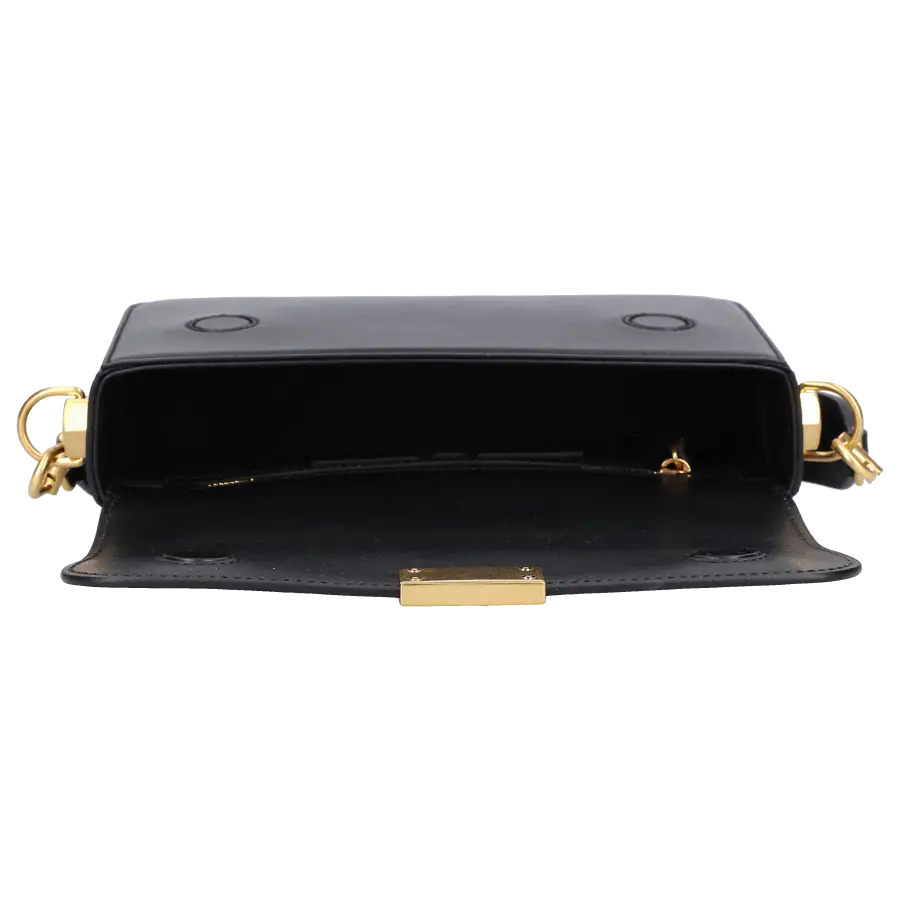 Off-White - Handtasche PLAIN BINDER M Kalbsleder - schwarz