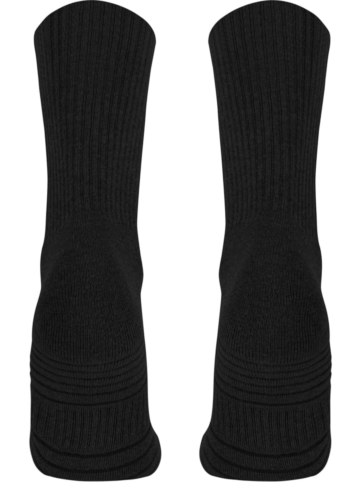 normani 4 Trekkingwandersocken mit Polstersohle und Komfortbund in Schwarz günstig kaufen