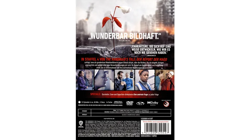 The Handmaid's Tale - Der Report der Magd: Season 4  [3 DVDs]