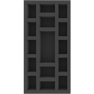 Feldherr 285 mm x 142,5 mm x 40 mm Schaumstoffeinlage mit 15 Fächern für Brettspiele