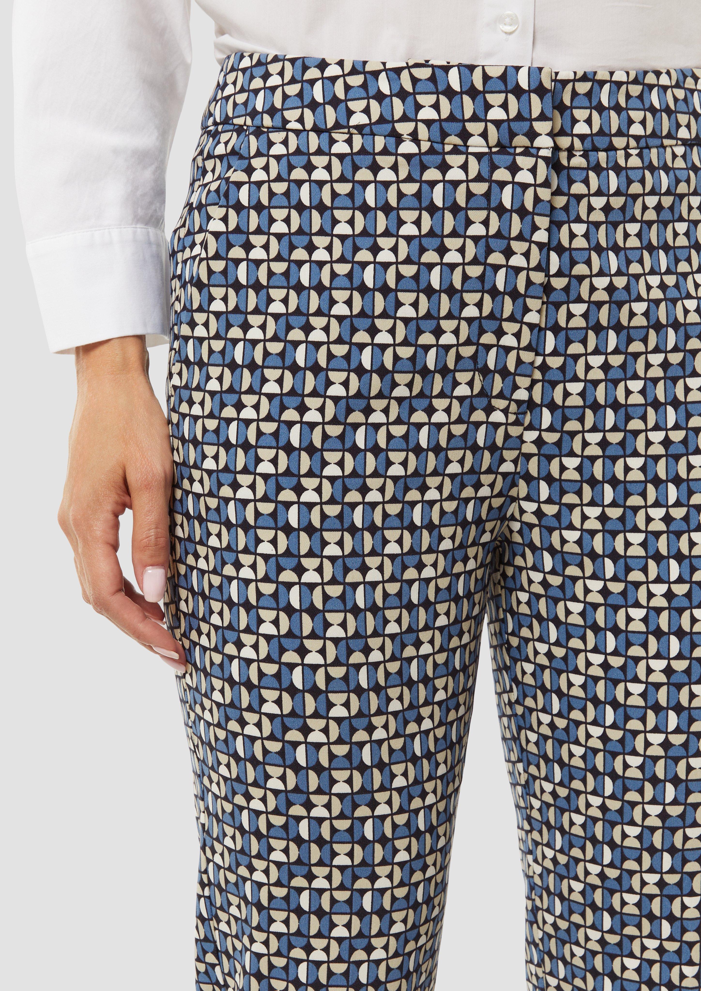Viskosestretch-Hose im Slim Fit - navy