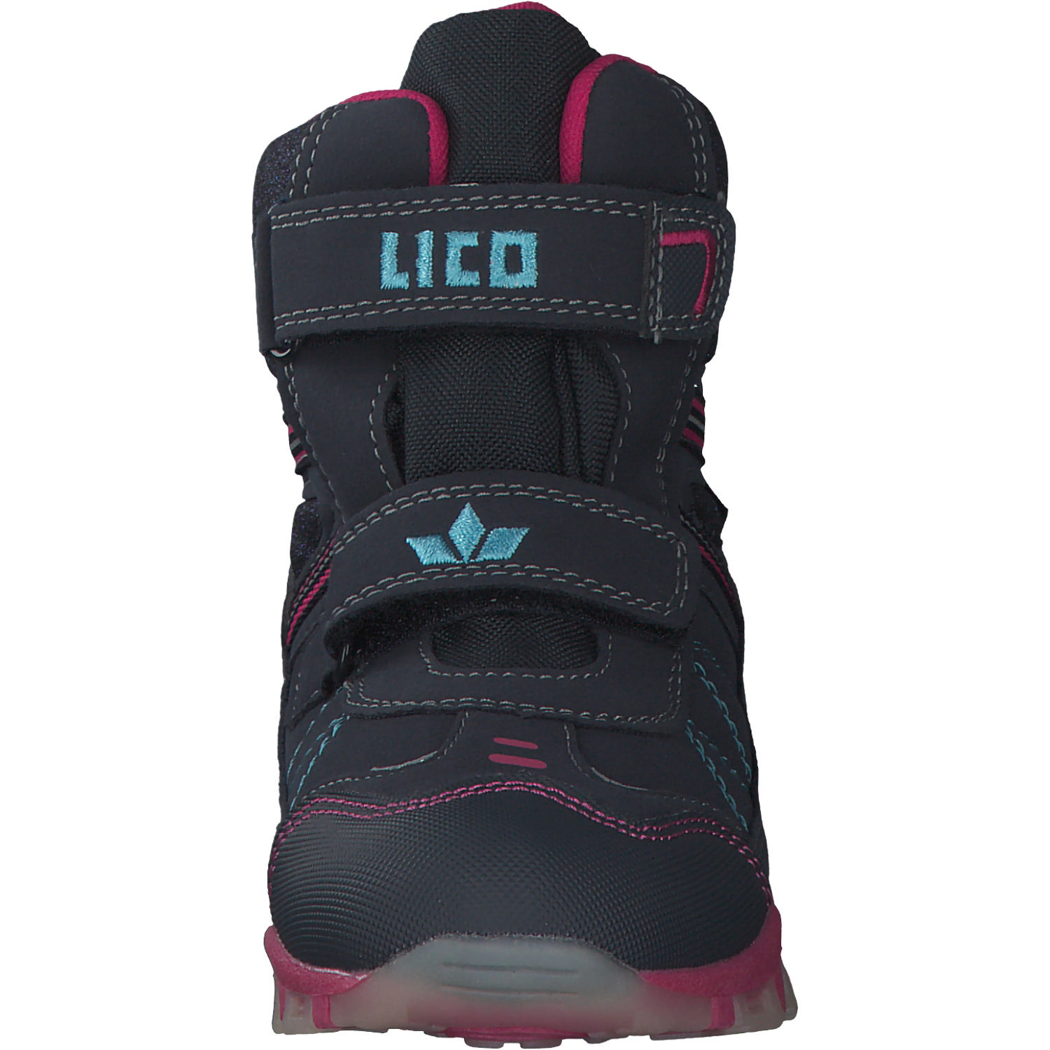 Geka Glitter V Blinky, Stiefel (Kinder), Kinder, marine/türkis/pink