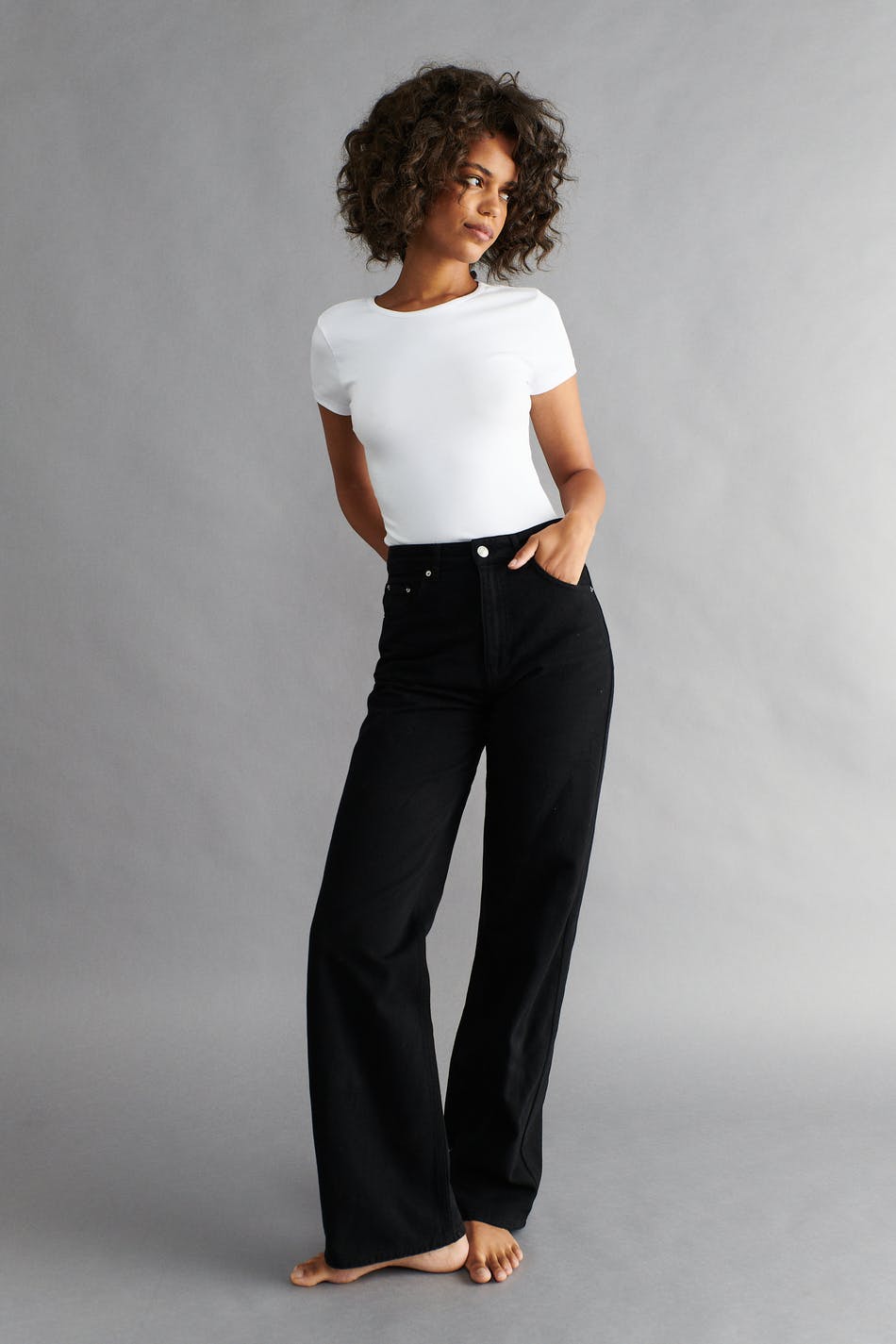 Straight high waist jeans