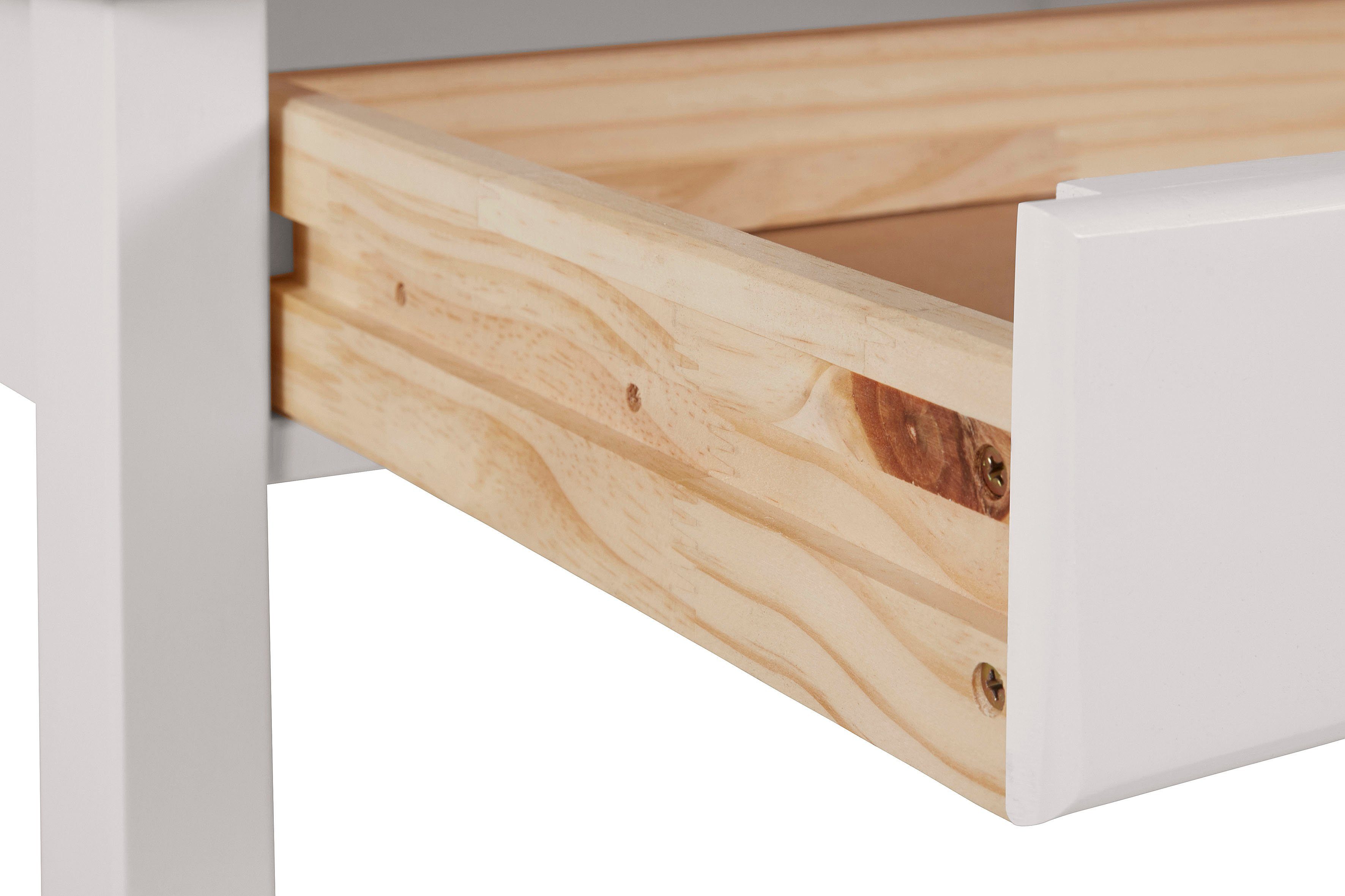 INOSIGN Schreibtisch Gava, Kiefernholz, Griffmulden, unterschiedliche Farbvarianten, Breite 100cm