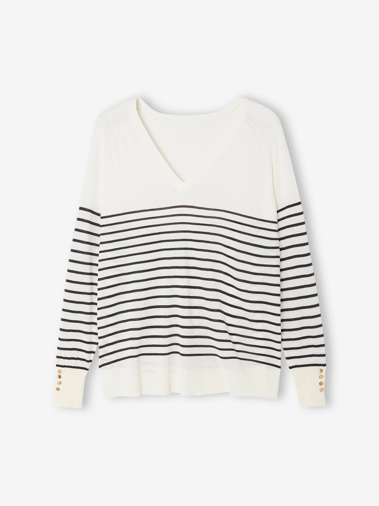 Envie de Fraise Umstands-Pullover aus Feinstrick ENVIE DE FRAISE - granatapfel
