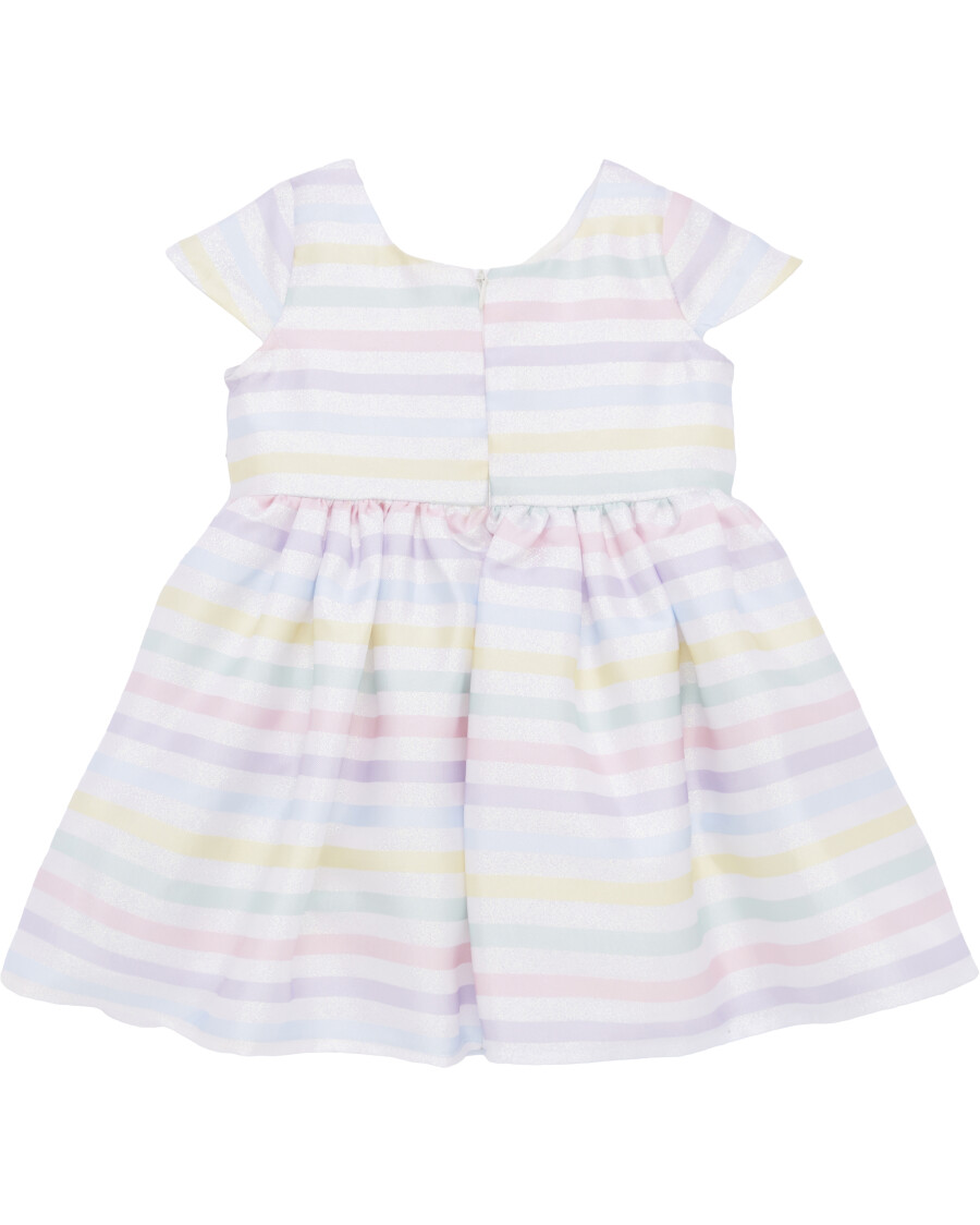 Tüllkleid mit Streifen