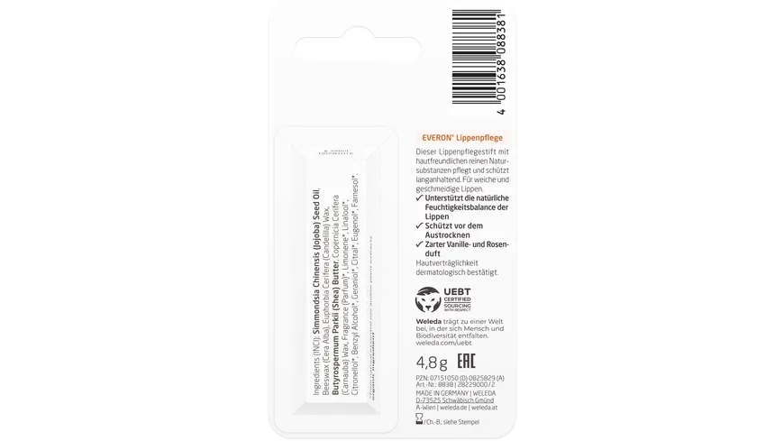 WELEDA Everon Lippenpflege 4.8 g