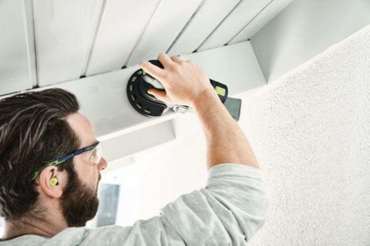Festool ETSC 125 3.0 I-Plus akumuliatorinis orbitinis šlifuoklis, 1 x 18 V 3.0 Ah akumuliatorius ir greitas įkroviklis lagamine 578854