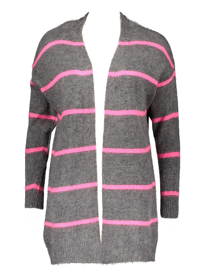 miss goodlife Cardigan in Grau/ Pink günstig kaufen