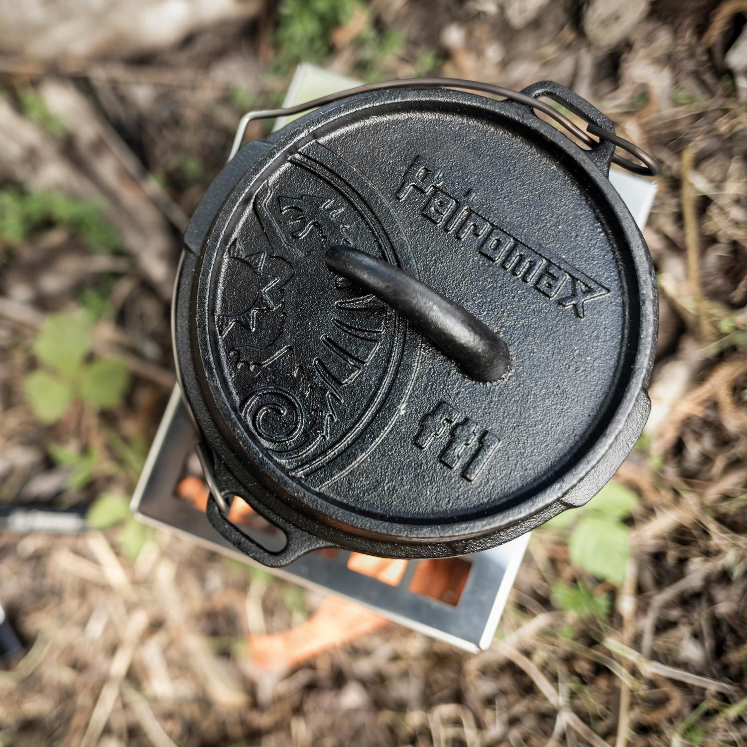 Dutch Oven Feuertopf ohne Standfüße