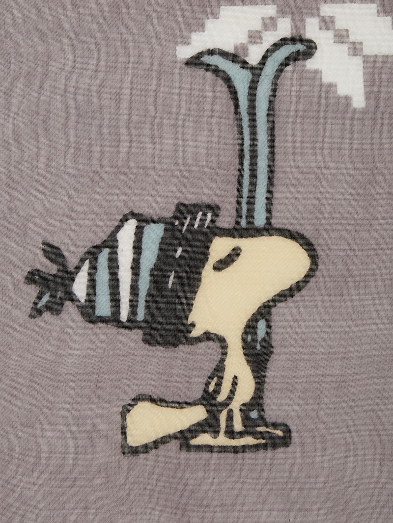 Schal mit Peanuts™-Prints in mittelgrau