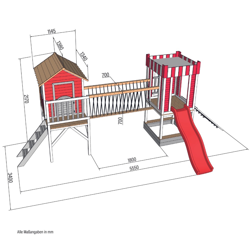 Home Deluxe Spielpark WUNDERLAND inkl. Schaukel