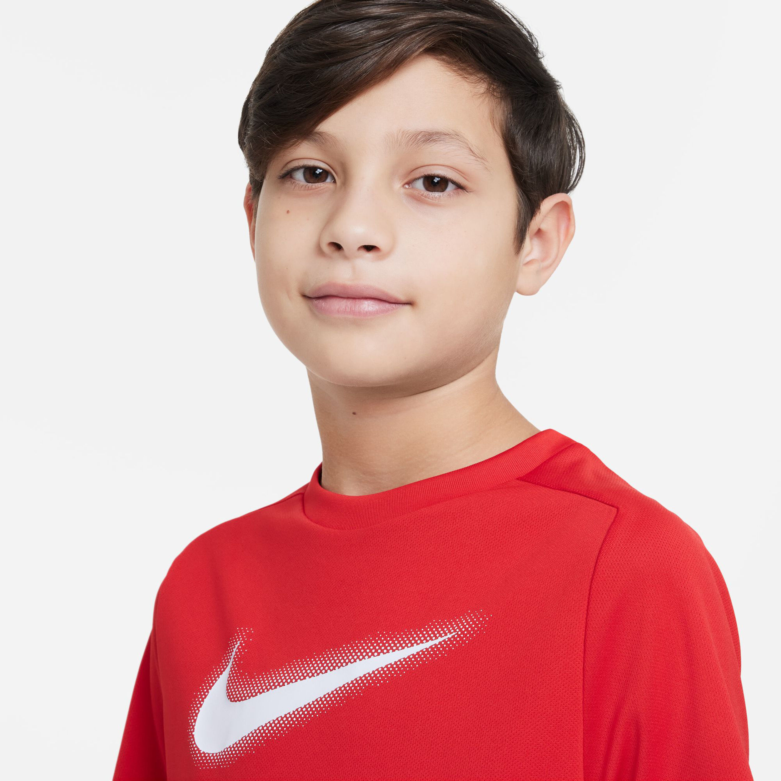 Dri-Fit Graphic T-Shirt Jungen - Rot, Weiß