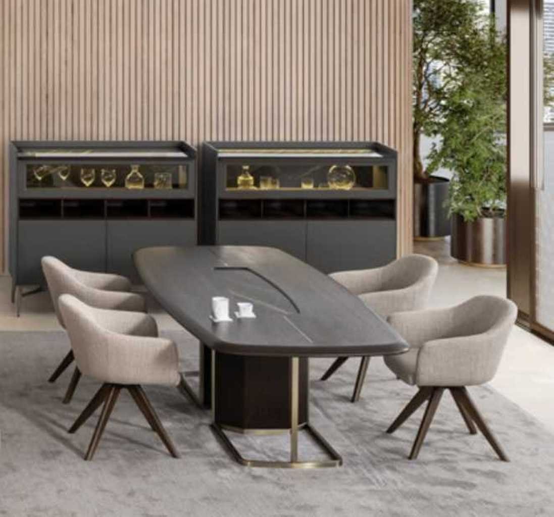JVmoebel Esszimmer-Set Holz Luxus Eszimmer Set Modernen Tisch mit 4x Stühle, (7-St), Made in Europa