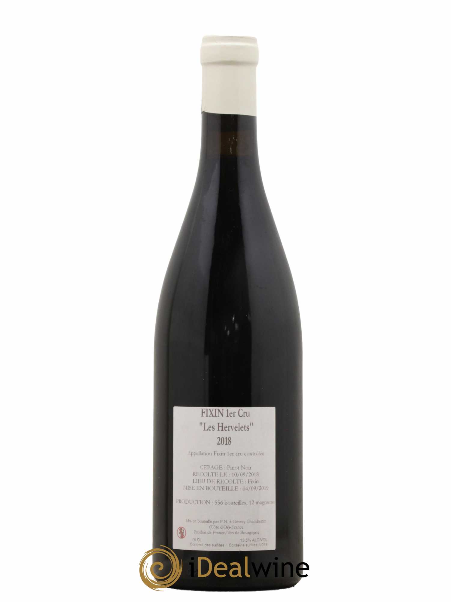 Fixin 1er Cru Les Hervelets Jérémy Recchione  2018 - Lot de 1 Bouteille
