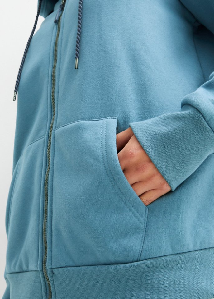 Sweatjacke mit Teddyfleece