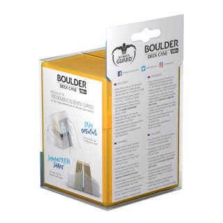 Ultimate Guard Boulder Deck Case 100+ Standard Size Amber
