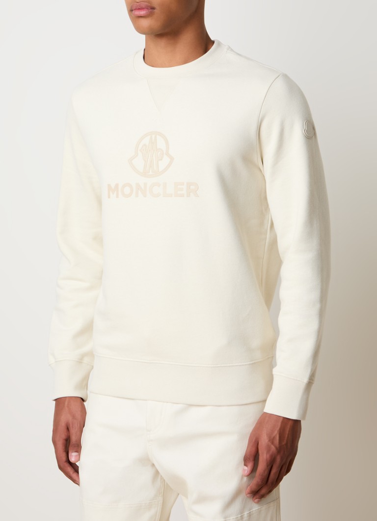 Hanorac Moncler din amestec de cașmir cu logo imprimat.