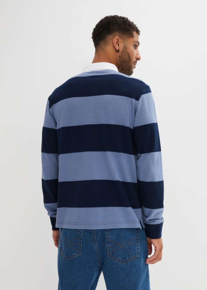 Rugby-Poloshirt, Langarm