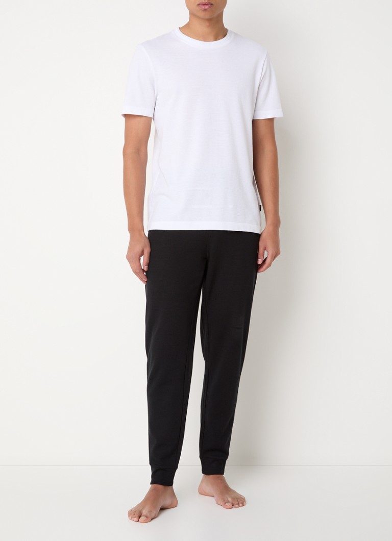 HUGO BOSS Textured waffle pajama bottoms