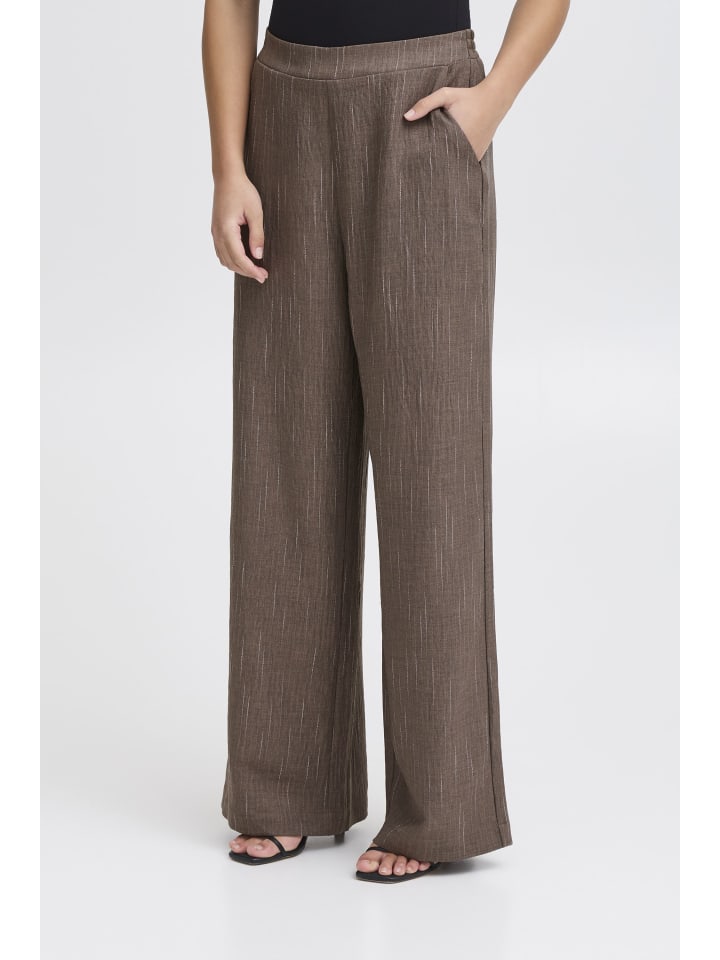 ICHI Relaxhose in Braun günstig kaufen