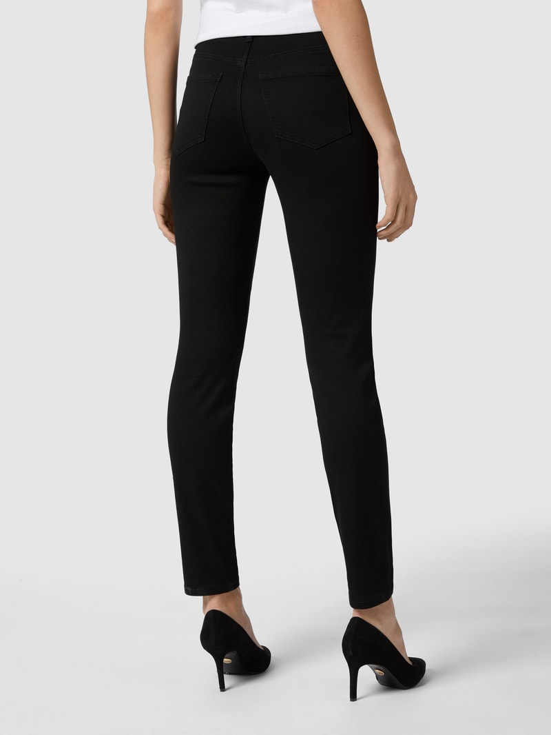 Coloured Skinny Fit Jeans in schwarz