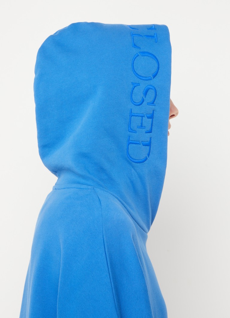 Geschlossener Hoodie aus Bio-Baumwolle mit Logostickerei