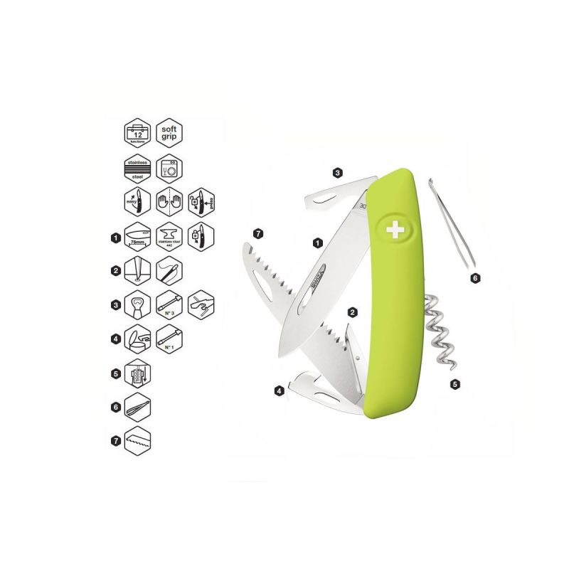 Swiza D05 Moss, Schweizer Taschenmesser made in Swiss