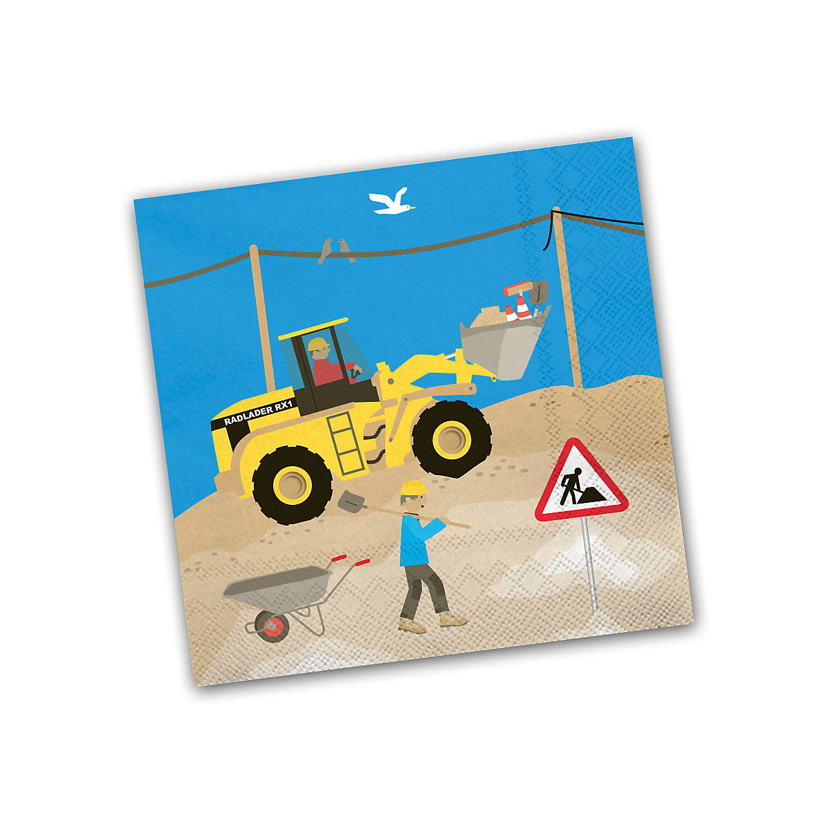 Partyset Baustelle, 61-tlg.