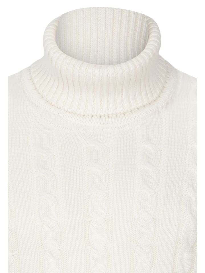 Felix Hardy Rollkragen Zopfmuster Pullover in Ecru günstig kaufen