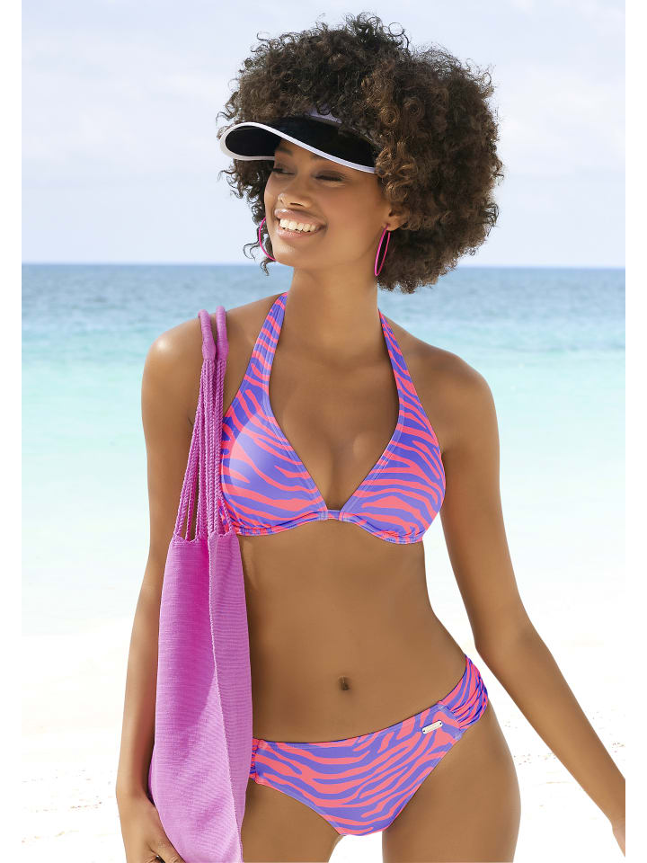 Venice Beach Bikini-Hose in violett-koralle günstig kaufen