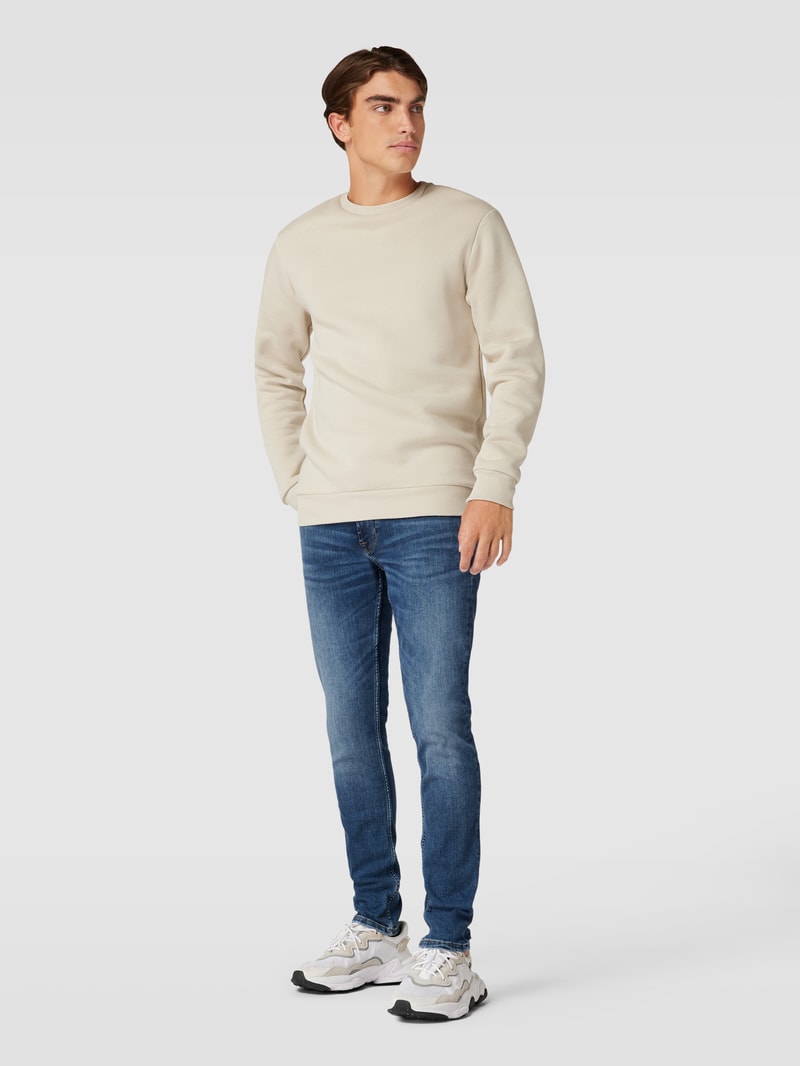 Slim Fit Jeans im 5-Pocket-Design Modell 'WARP' in hellblau
